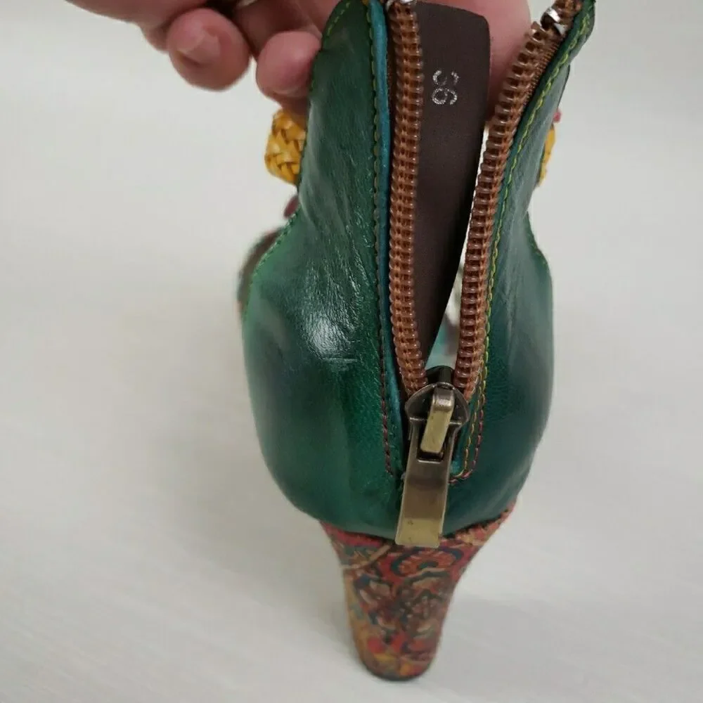 Unbranded leather heel